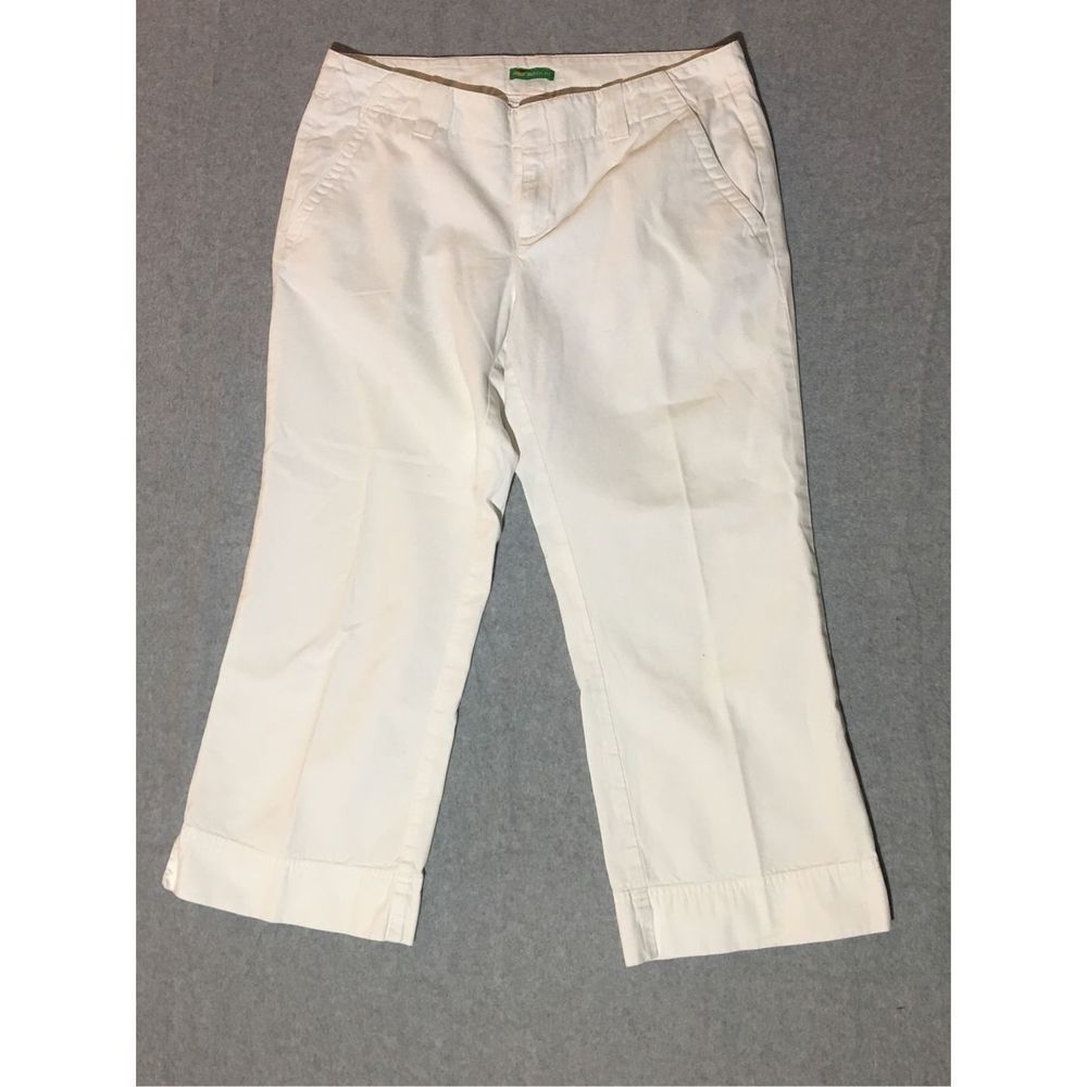 Lilly Pulitzer White Cropped Capris